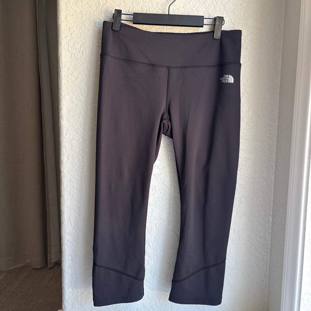 The North Face FlashDry Womens L Leggings Black‎ Cropped Athletic Activewear Y2K